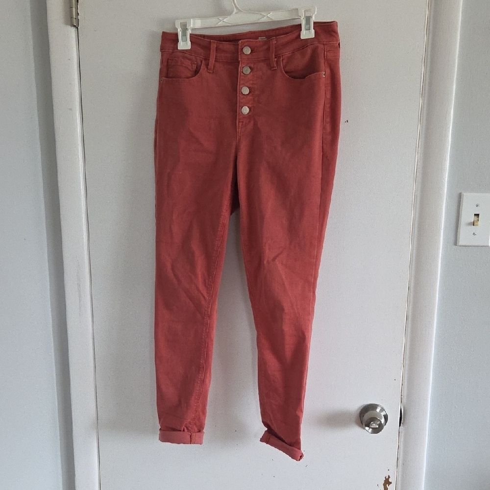 Women's Coral Button-Fly Jeans | Old Navy